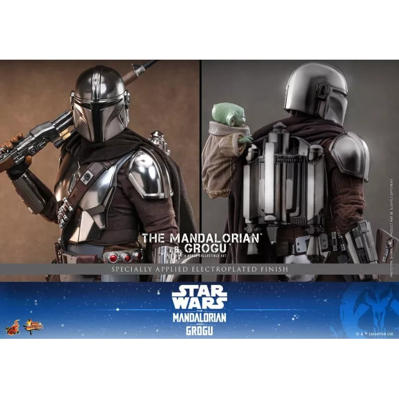 HT MMS871 - The Mandalorian & Grogu 1/6th Scale Collectible Set - Image 3