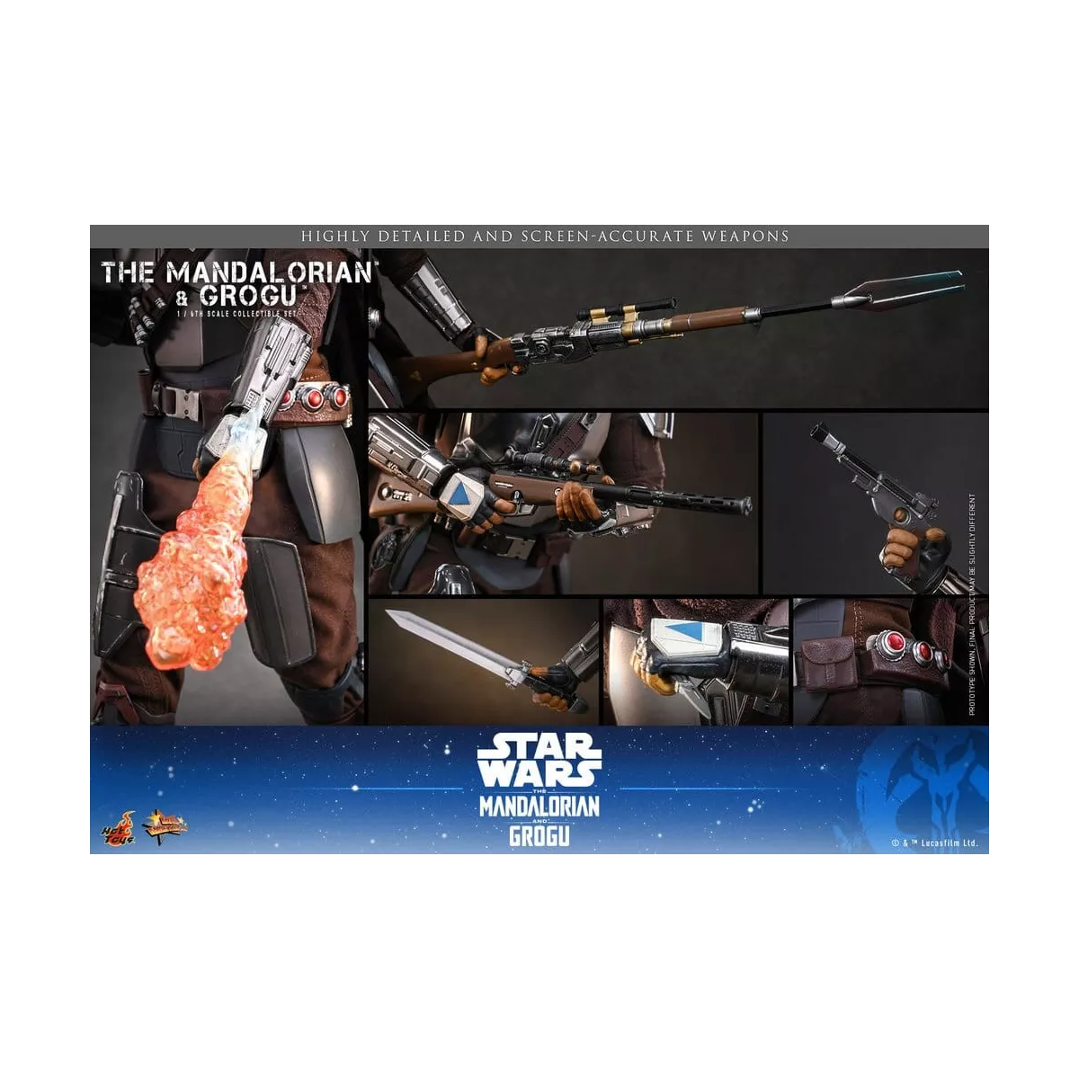 HT MMS871 - The Mandalorian & Grogu 1/6th Scale Collectible Set - Image 2